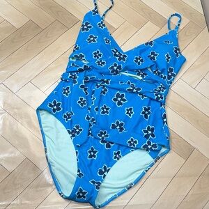 New! Aerie one piece wrap swimsuit medium